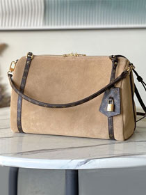 Louis vuitton original suede calfskin express travel MM M26358 hazelnut