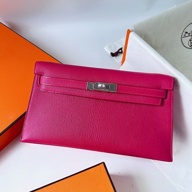 Hermes original chevre leather kelly elan KE0028-5 rose mexico