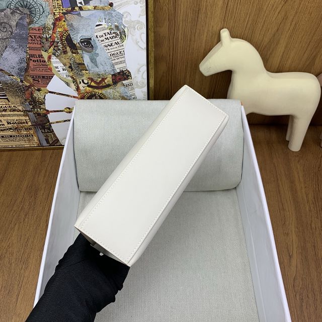 Hermes original swift leather mini kelly 22 clutch K0012 craie