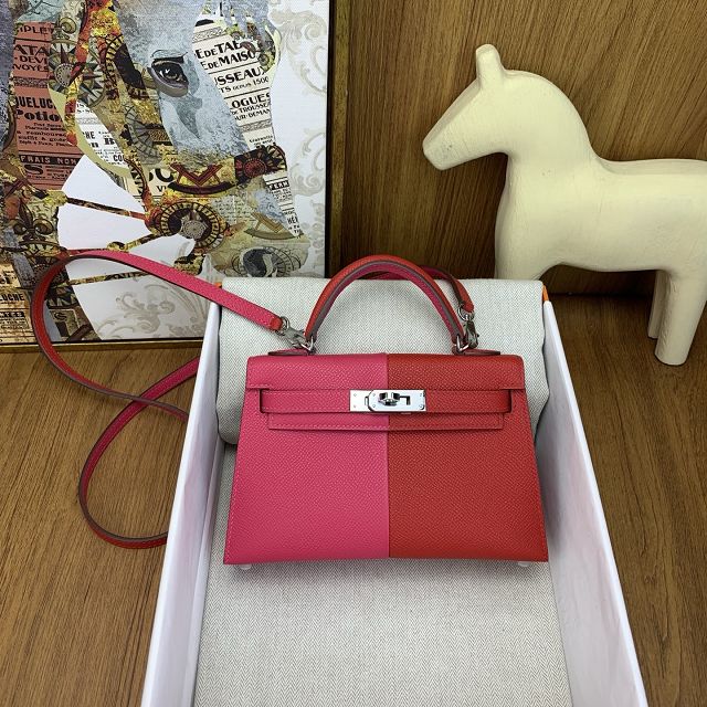 Hermes original epsom leather mini kelly 19 bag K0019 
