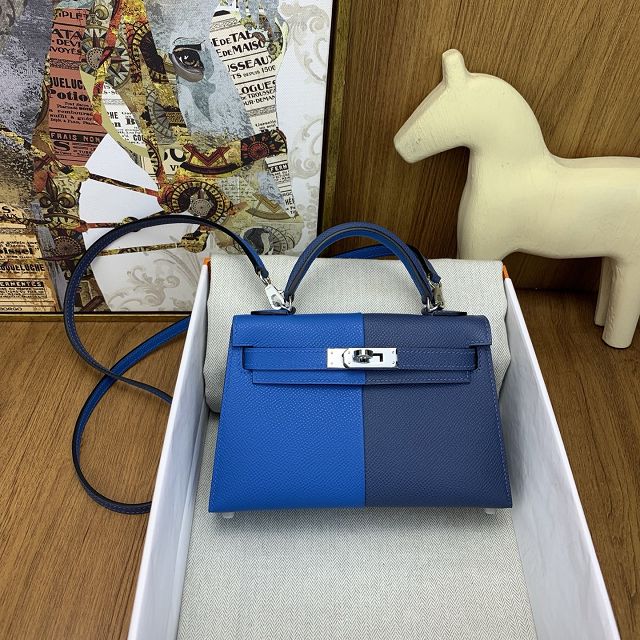 Hermes original epsom leather mini kelly 19 bag K0019 