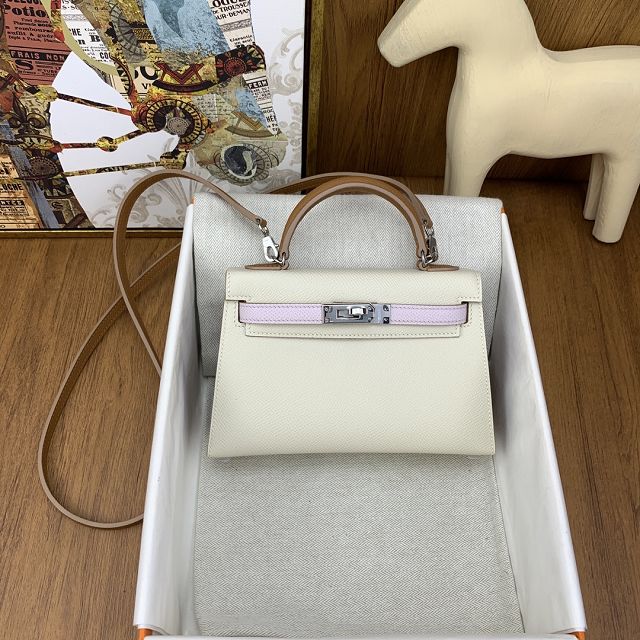 Hermes original epsom leather mini kelly 19 bag K0019 