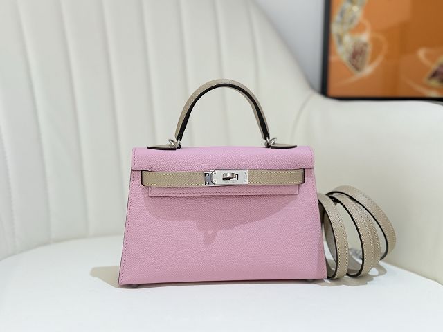 Hermes original epsom leather mini kelly 19 bag K0019 
