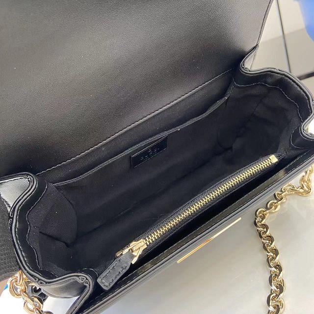 GG original calfskin go small shoulder bag 826761 black