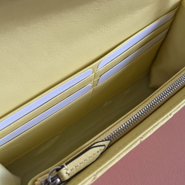 GG original calfskin marmont wallet on chain 837745 yellow