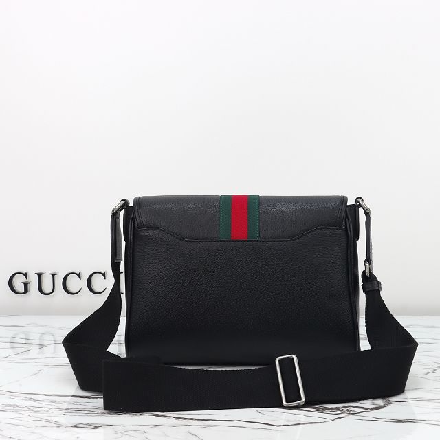 GG original calfskin ophidia medium messenger bag 834467 black