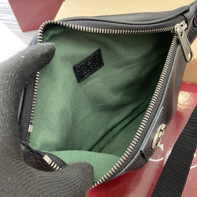 GG original calfskin ophidia small belt bag 839106 black