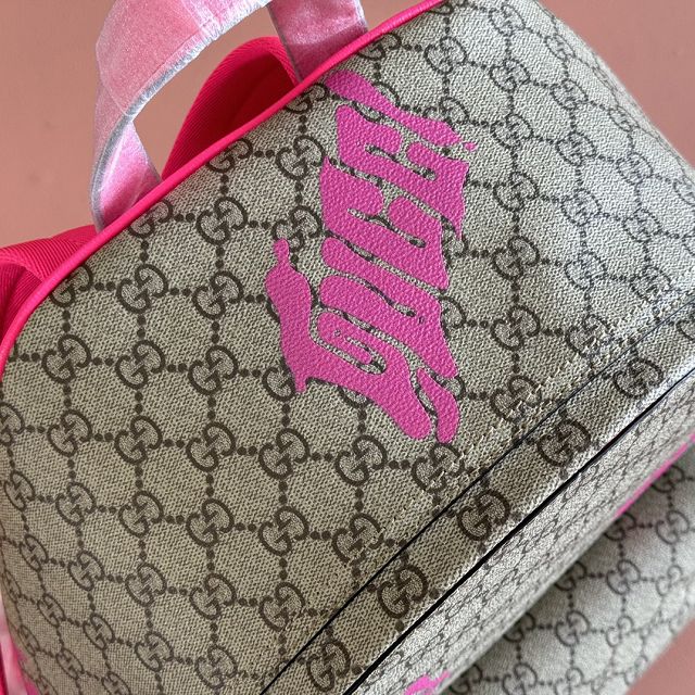 GG original fabric ophidia medium backpack 834466 pink