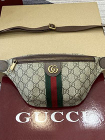 GG original fabric ophidia small belt bag 839106 brown