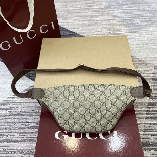 GG original fabric ophidia small belt bag 839106 brown