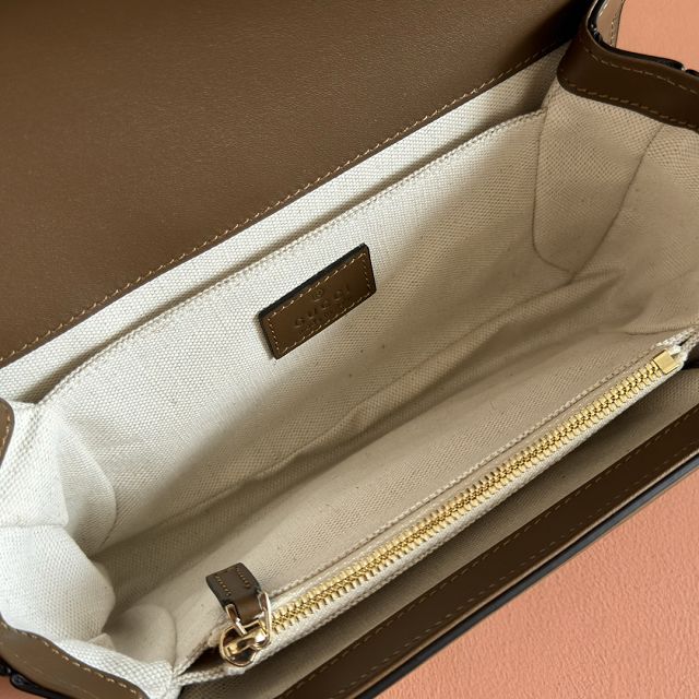 GG original suede calfskin go small shoulder bag 826761 brown