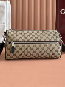 GG original canvas canvas small cylinder bag 834455 brown