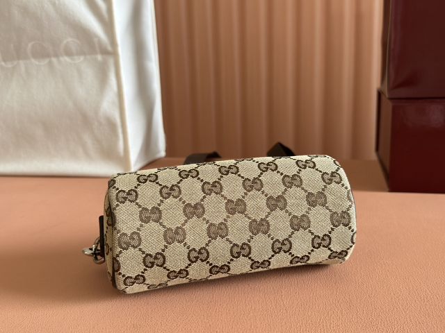 GG original canvas mini cylinder bag 834269 brown