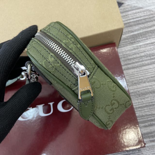 GG original canvas mini messenger bag 834268 green