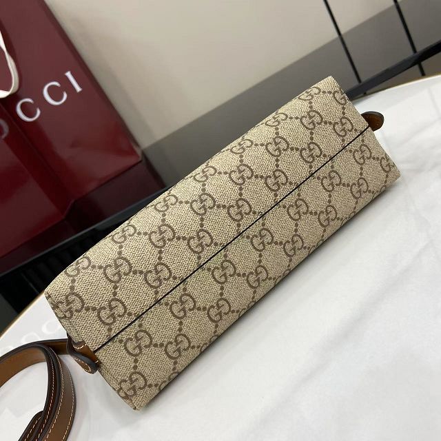 GG original fabric emblem small shoulder bag 847450 brown