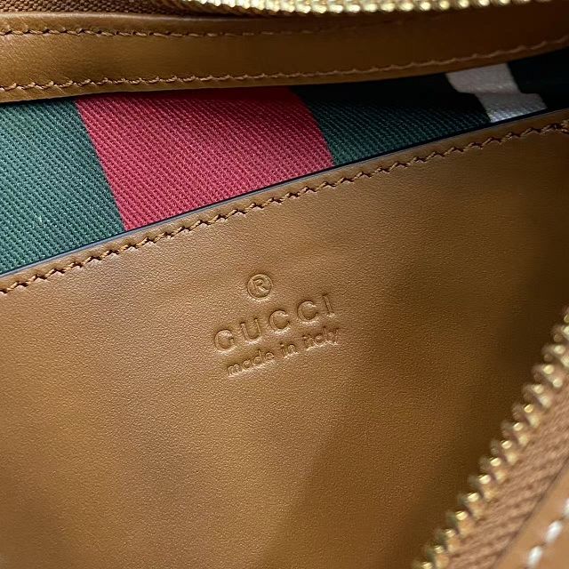 GG original fabric emblem small shoulder bag 847450 brown