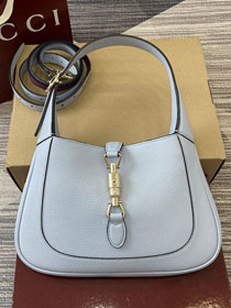 GG original grained calfskin jackie 1961 small shoulder bag 810232 light blue