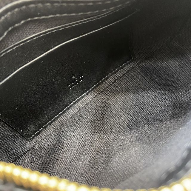 GG original calfskin emblem small shoulder bag 847091 black