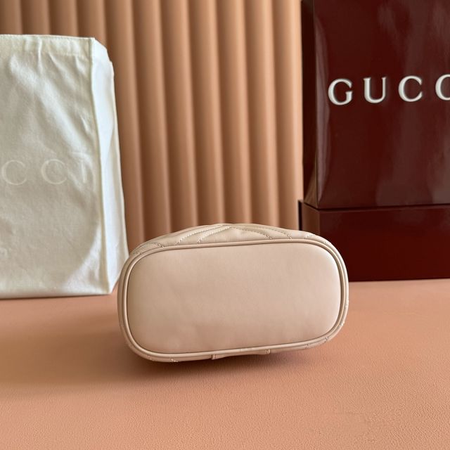 GG original calfskin marmont mini vanity bag 837455 light pink