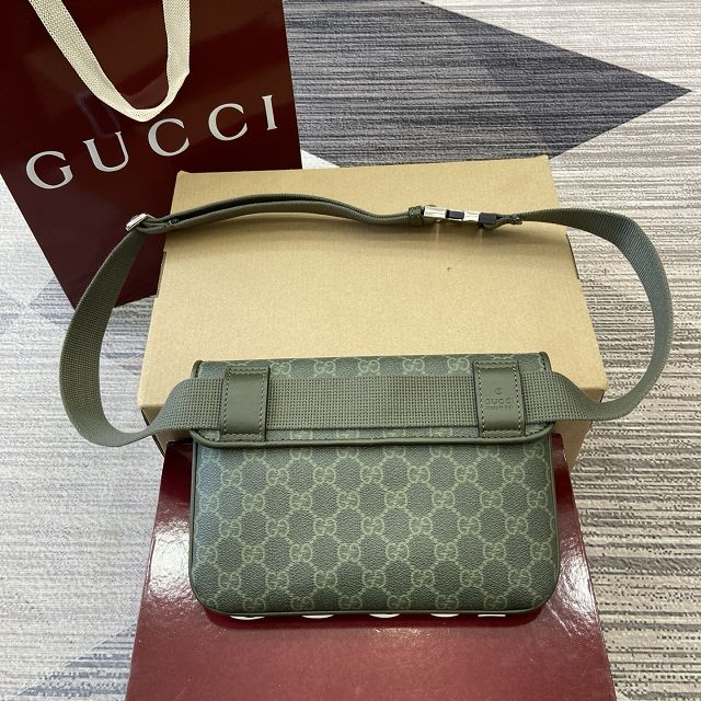 GG original fabric belt bag 792091 green