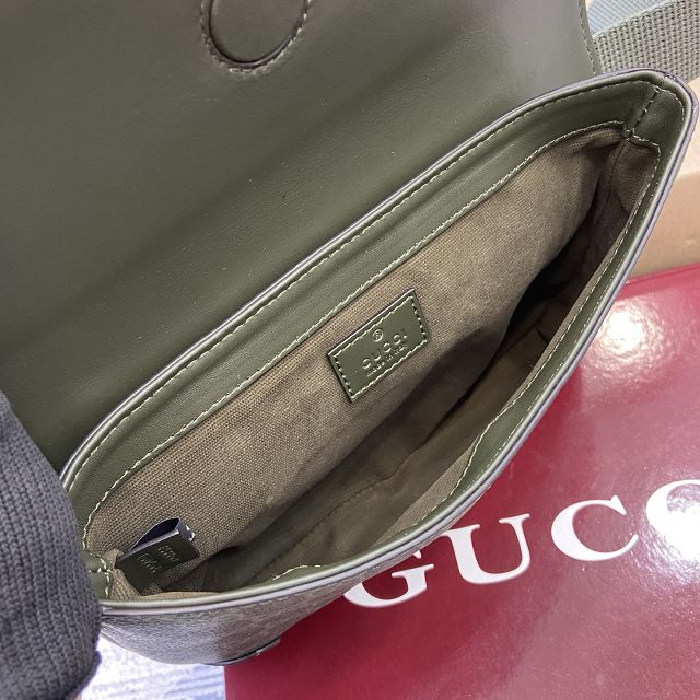 GG original fabric belt bag 792091 green