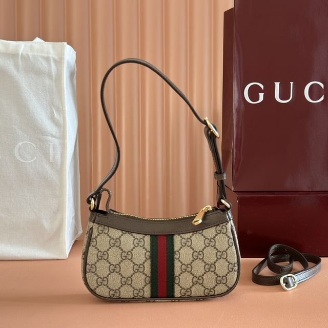 GG original fabric ophidia mini shoulder bag 838465 brown