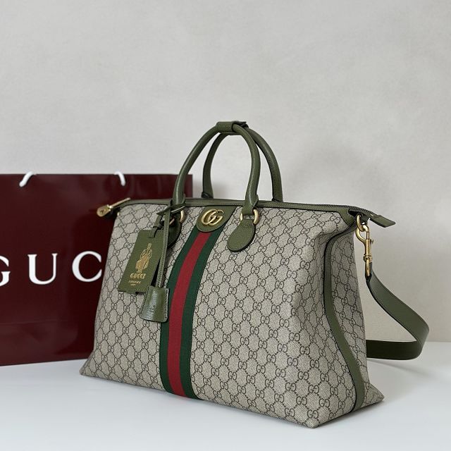 GG original fabric savoy medium duffle bag 834469 green