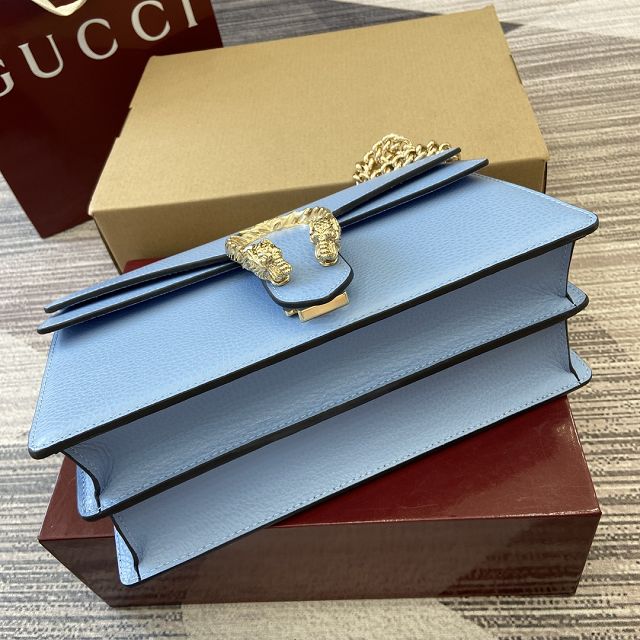 GG original grained calfskin dionysus medium shoulder bag 795005 blue