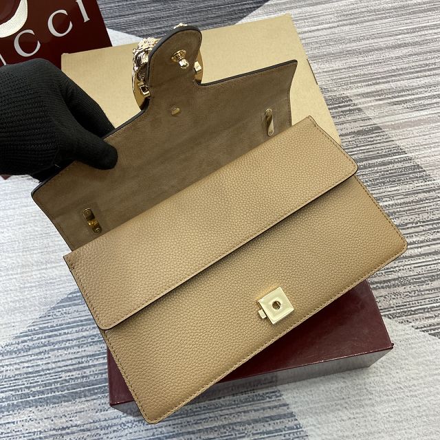 GG original grained calfskin dionysus medium shoulder bag 795005 coffee