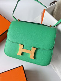 Hermes original epsom leather small constance bag C019 vert comics