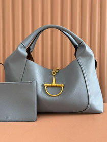 GG original calfskin softbit maxi shoulder bag 837466 light blue