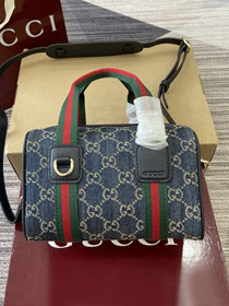 GG original denim mini handbag 859975 dark blue