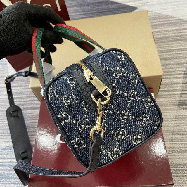 GG original denim mini handbag 859975 dark blue