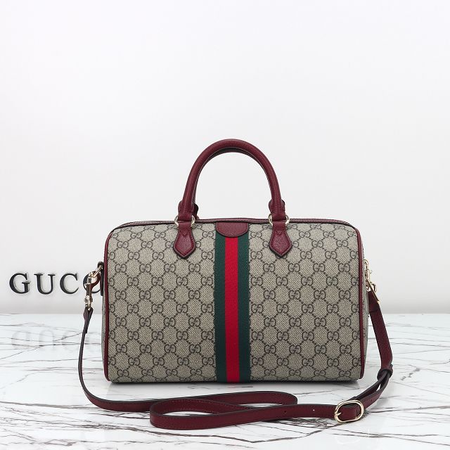 GG original fabric ophidia large boston bag 836824 bordeaux