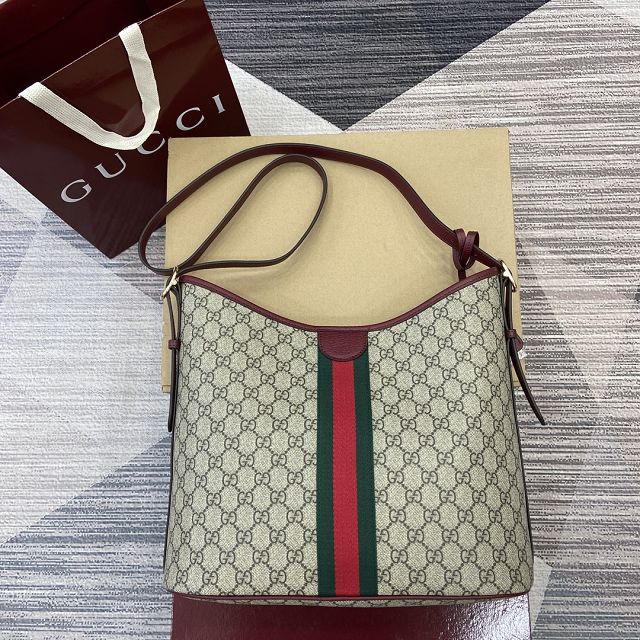 GG original fabric ophidia large shoulder bag 836871 bordeaux