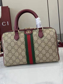 GG original fabric ophidia medium boston bag 836825 bordeaux