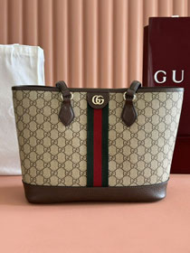 GG original fabric ophidia medium tote bag 836849 brown