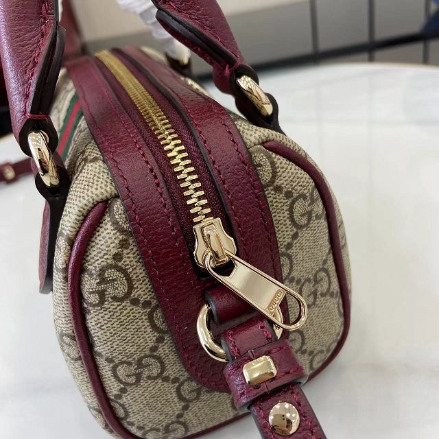 GG original fabric ophidia mini boston bag 838478 bordeaux