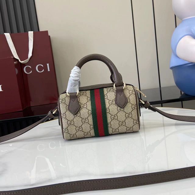 GG original fabric ophidia mini boston bag 838478 brown