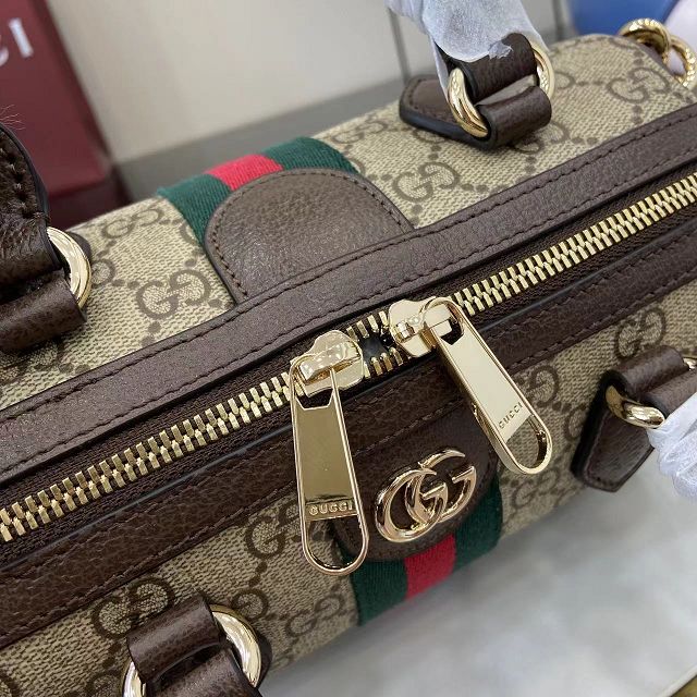 GG original fabric ophidia small boston bag 841294 brown