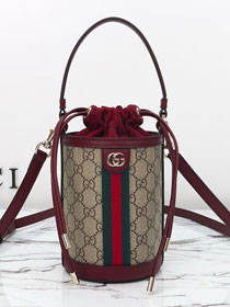 GG original fabric ophidia small bucket bag 838462 bordeaux