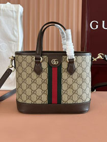 GG original fabric ophidia small tote bag 836848 brown