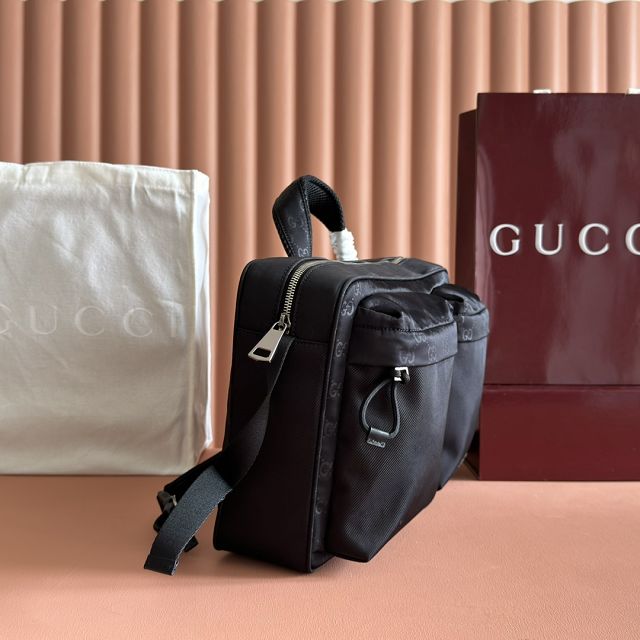 GG original nylon nexus medium crossbody bag 834474 black