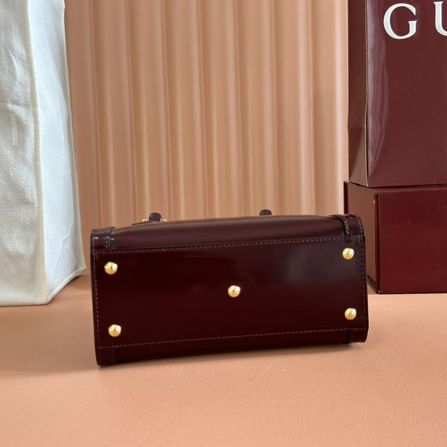 GG original calfskin diana small tote bag 832936 bordeaux
