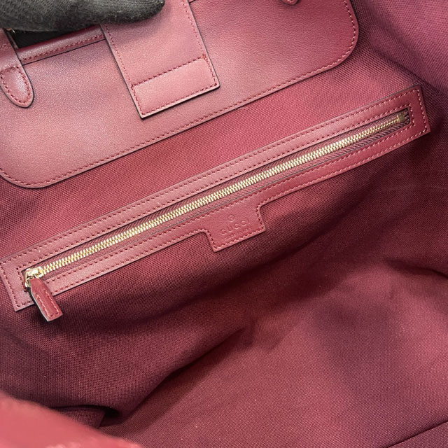 GG original calfskin emblem large tote bag 847455 bordeaux