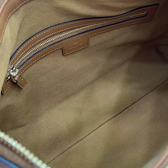 GG original calfskin emblem medium shoulder bag 847449 brown