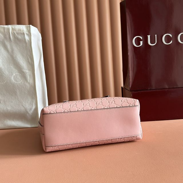 GG original calfskin emblem medium tote bag 847456 pink