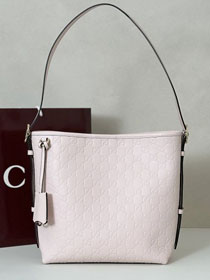 GG original calfskin emblem small shoulder bag 848881 light pink