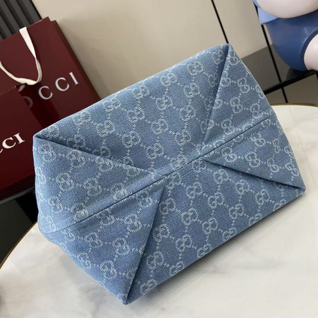 GG original denim totissima tote bag 837198 blue