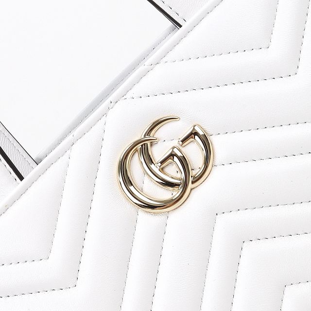 GG original lambskin betty medium tote bag 847387 white
